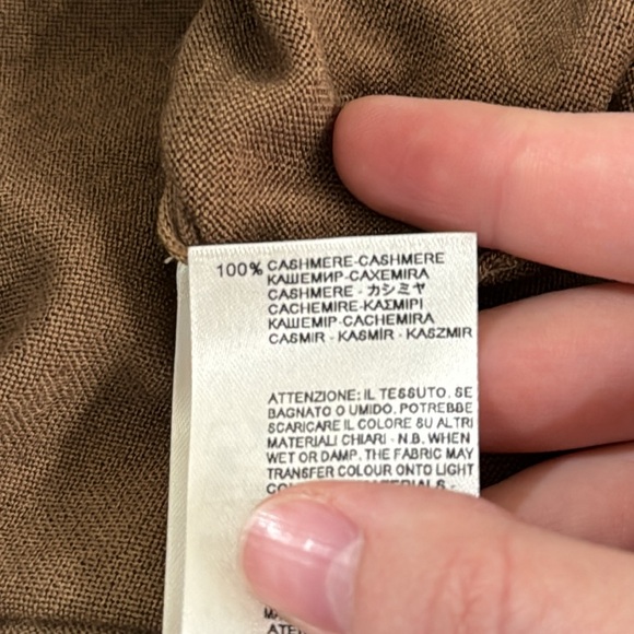 Falconeri ultralight cashmere ombre Sweater in beige brown dégradé size L - Picture 11 of 12